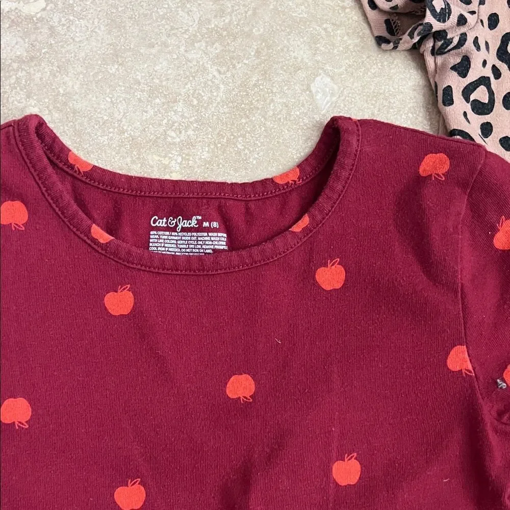 Cat & Jack Red and Tan Dress Bundle